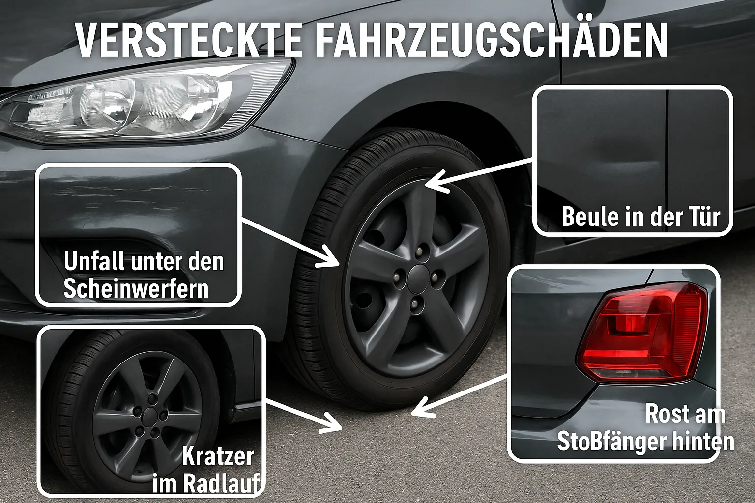 versteckte Fahrzeugschäden